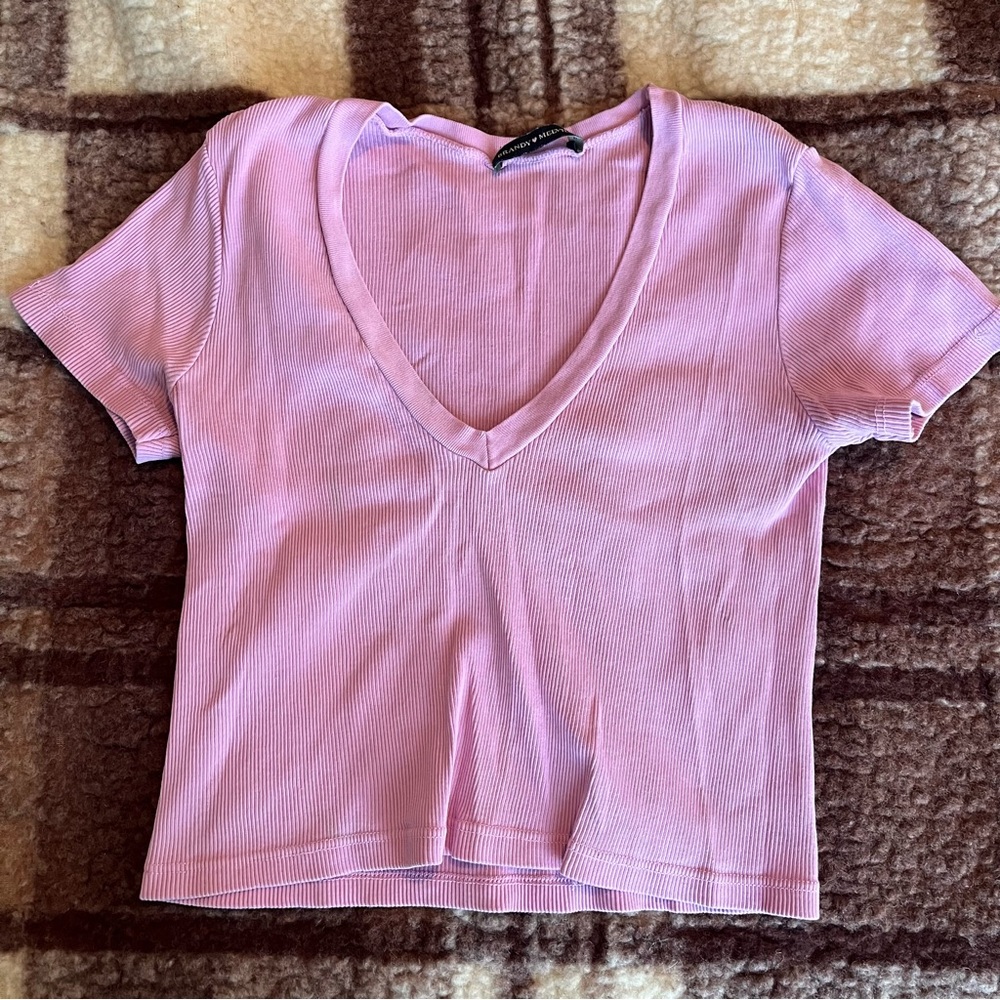 Brandy Melville pink crop top